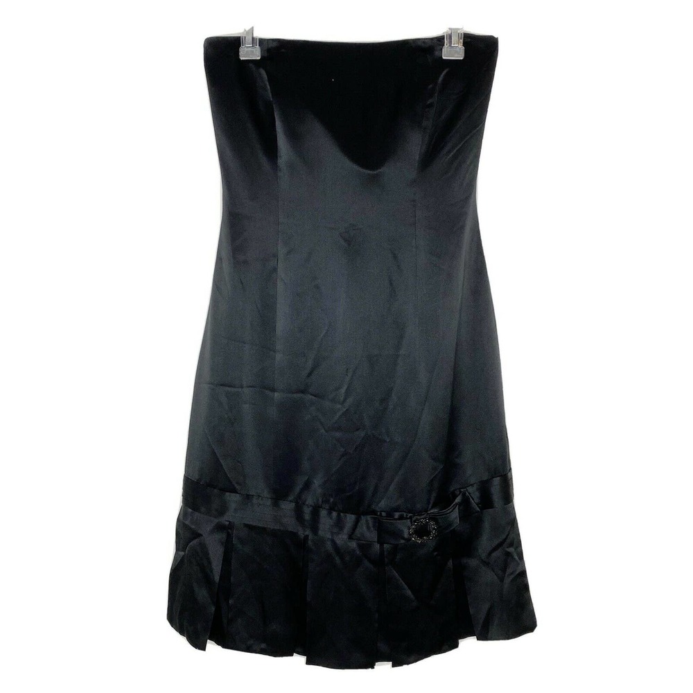 Kay Unger 100% Silk Little Black Formal Dress
